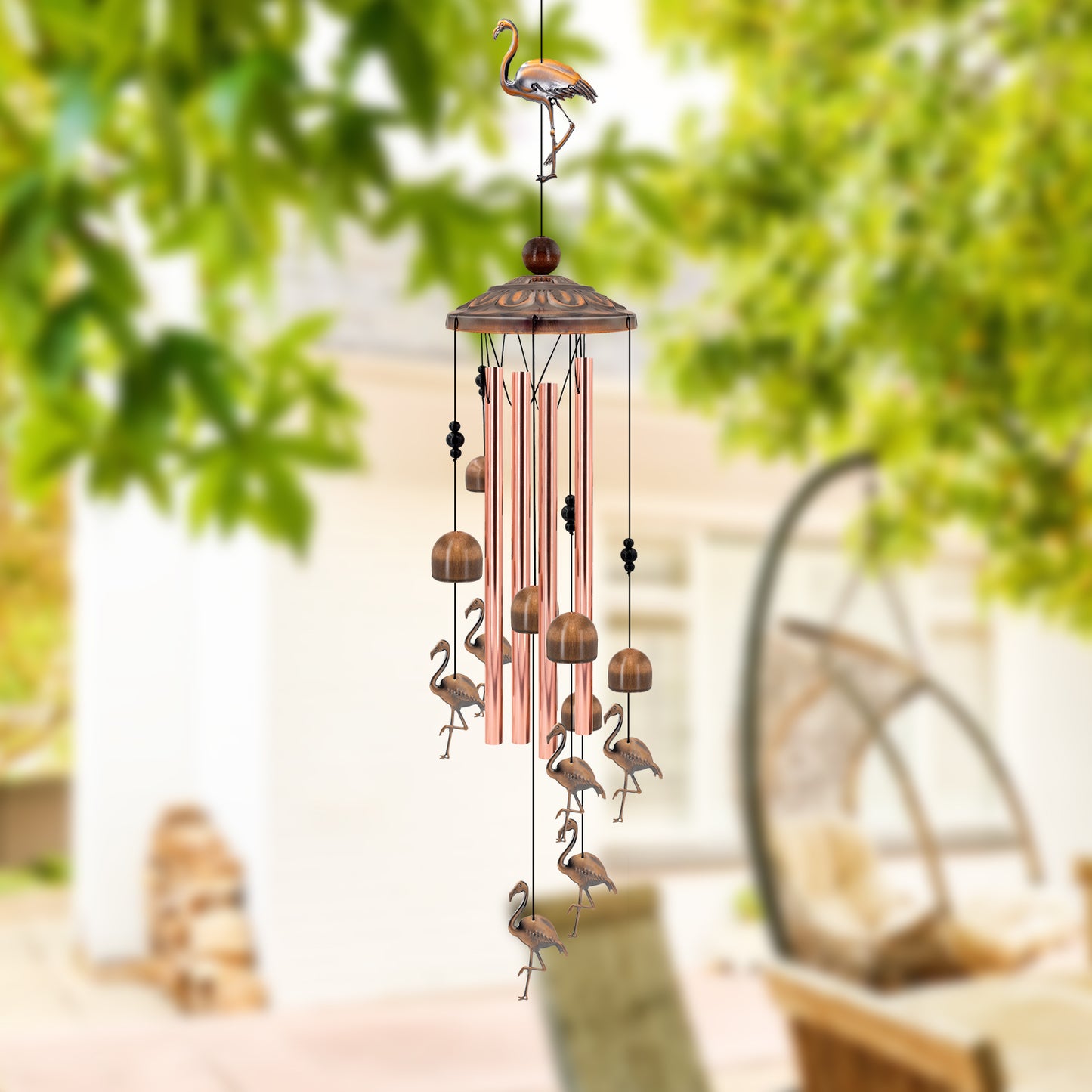 Unique Design Copper Wind Chime Outdoor, Gifts for Women, Mom Gifts,, Garden Decor, Yard Décor