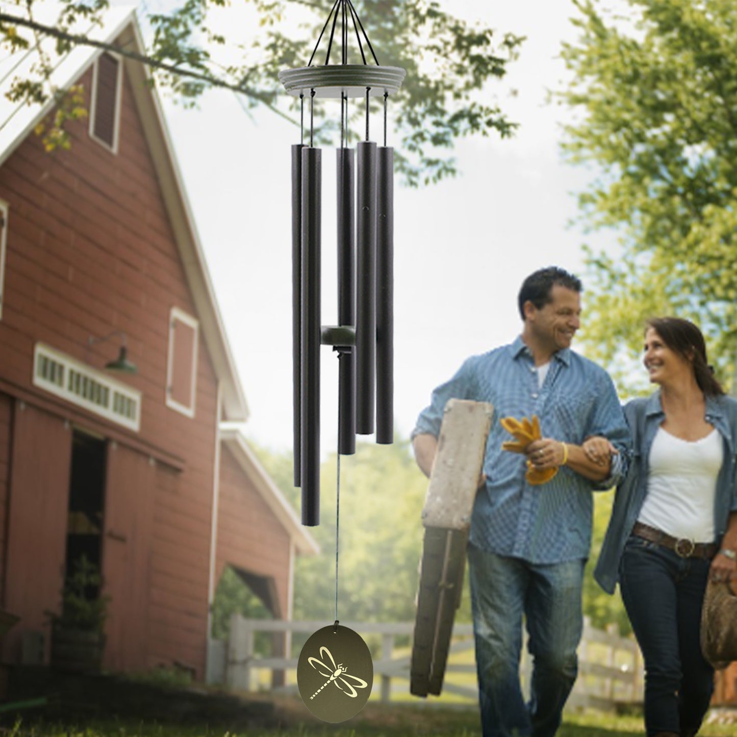 Hummingbird Wind Chimes for Outside, Windchimes Outdoor Tuned Soothing Melody, Memorial Wind Chimes Hummingbird Gifts for Mom/Grandma,Wind Chimes Outdoor Decoration, Patio, Garden, Yard