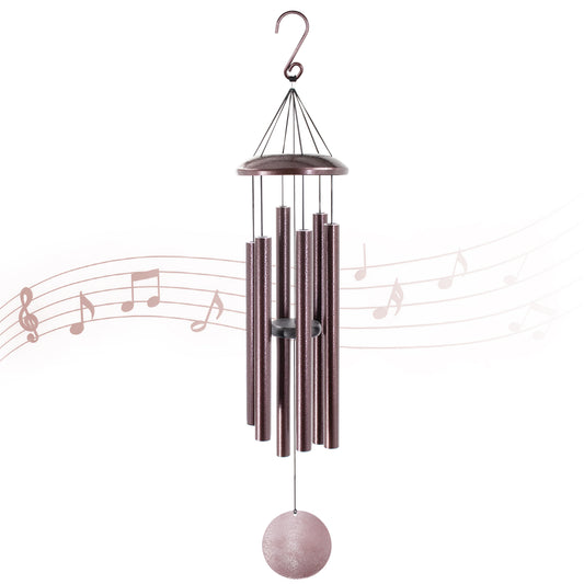 Wind Chimes Deep Tone- 40'' Wind Chimes for Outside, Tuned Windchimes Outdoors, Memorial Wind Chimes, Sympathy Gift, Garden Patio, Home Décor, Bronze
