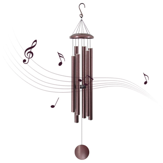 Wind Chimes Deep Tone- 50'' Wind Chimes for Outside, Tuned Windchimes Outdoors, Memorial Wind Chimes, Sympathy Gift, Garden Patio, Home Décor, Bronze