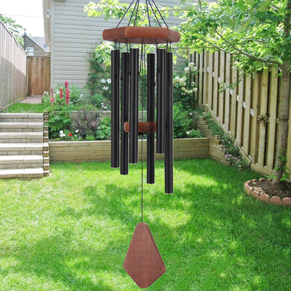 Small Wind Chimes for Outside, 28 Inches Wind Chimes Outdoor Tuned Soothing Melody, Sympathy Wind Chimes for Mom/Housewarming, Wind Chimes Outside Decoration.