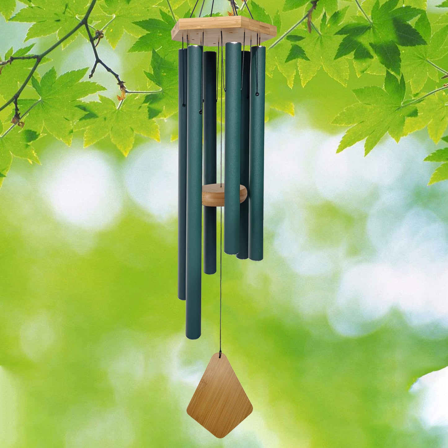 Howarmer 30 Inches Wind Chimes Outdoor, Memorial Wind Chimes with Hook as Gifts for Mother's Day/Housewarming/Christmas, Patio, Garden, Yard, Home Decor