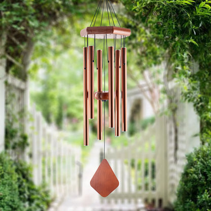 Small Wind Chimes for Outside, 28 Inches Wind Chimes Outdoor Tuned Soothing Melody, Sympathy Wind Chimes for Mom/Housewarming, Wind Chimes Outside Decoration