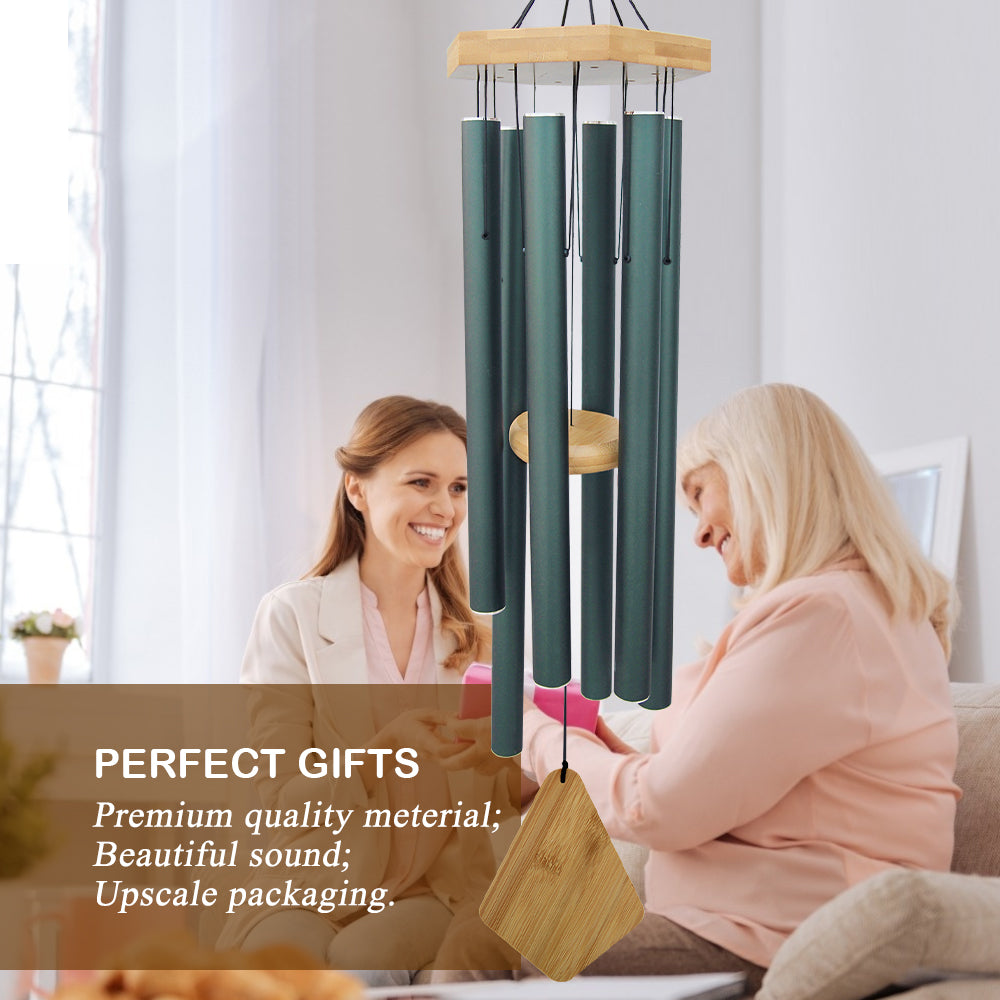 FQQF Howarmer C Ampane A Vento Metalliche Per Esterni - 91 Cm (36 Pollici) - Toni Gravi E Rilassanti - Regalo Per La Memoria O Per La Casa - Decorazione Da Giardino E Patio Resistente Alle Intemperie