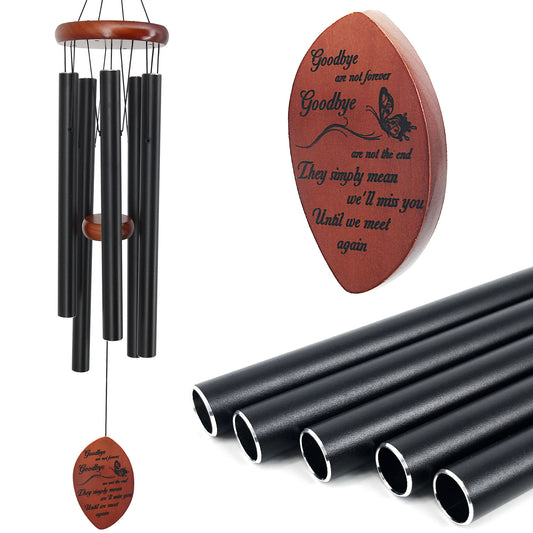 30-Inch Memorial Wind Chimes for Outdoors - Elegant Bereavement Gift