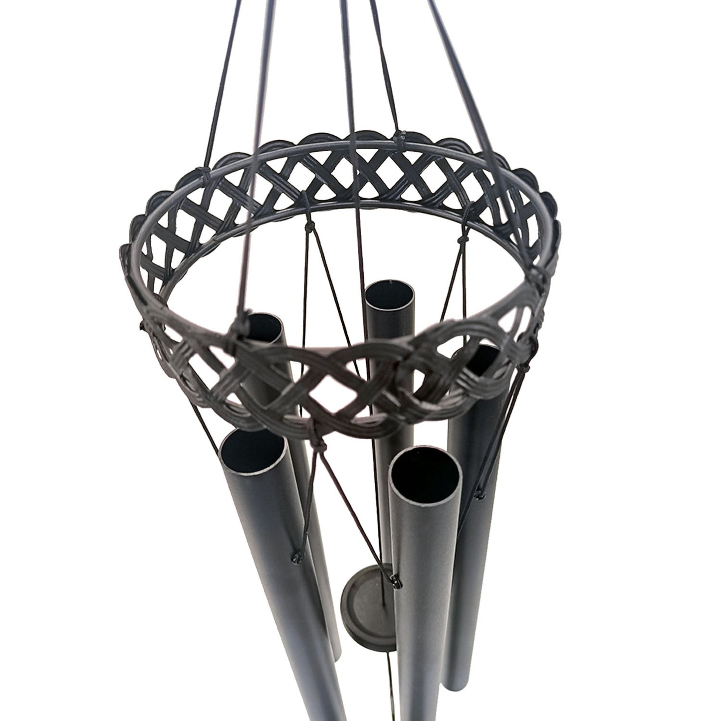 30-Inch Memorial Wind Chimes for Outdoors - Elegant Bereavement Gift with 5 Tuned Black Aluminum Tubes, Perfect for Home, Garden, Patio Décor